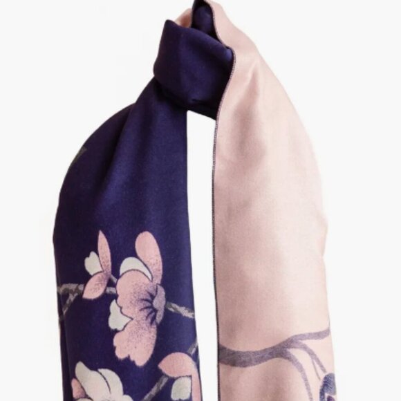 Saachi Floral Reversible Scarf - Picture 1 of 2